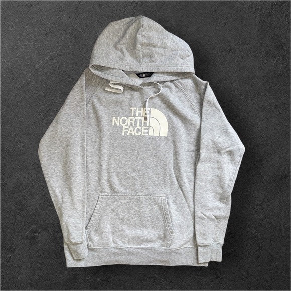 The North Face Tops - The North Face Hoodie Womens Large Gray Half Dome Pullover Heather Workout